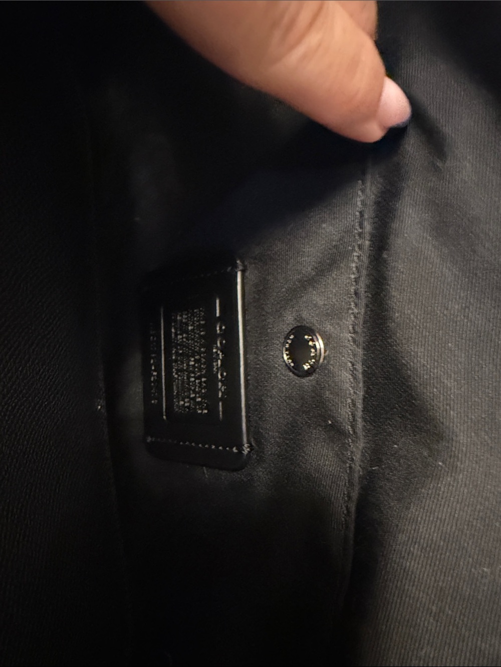Coach Christie Black Pink Leather Shoulder crossbody Bag with Trim - Picture 8 of 13